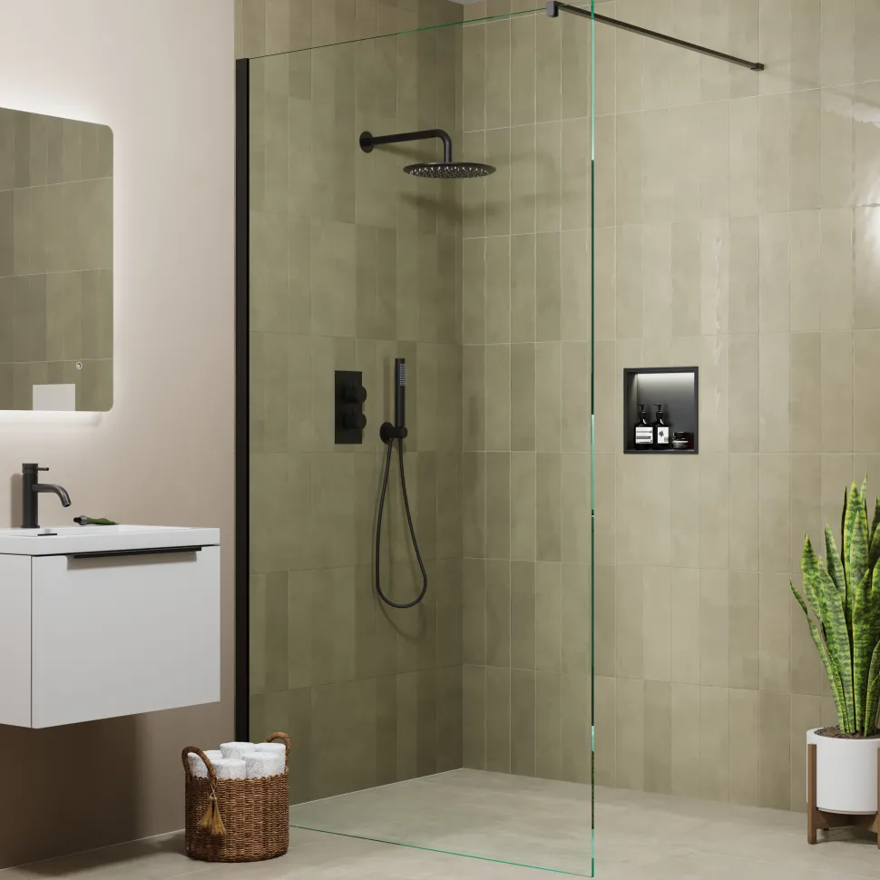 Harbour Shower Niche with LED Light Strip - 305 x 305mm