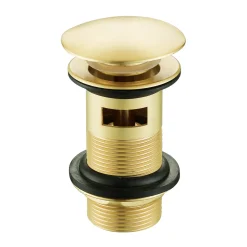 Harbour Slotted Basin Waste - Brushed Brass