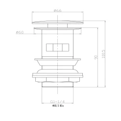 Harbour Slotted Clicker Basin Waste