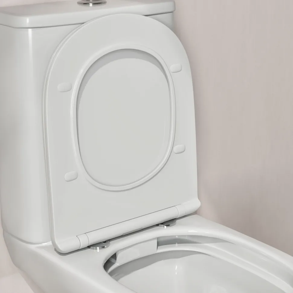Harbour Soft Close Round Slimline Toilet Seat With Quick Release Hinges