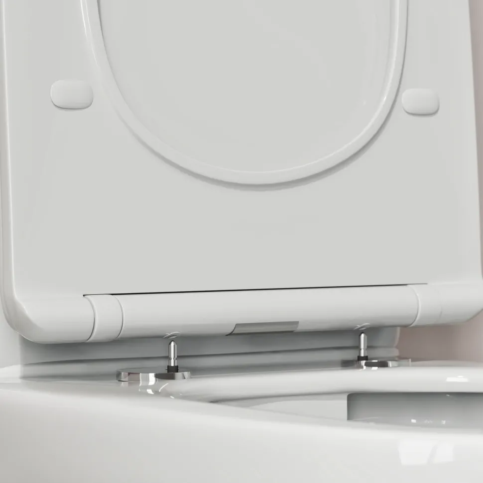 Harbour Soft Close Round Slimline Toilet Seat With Quick Release Hinges