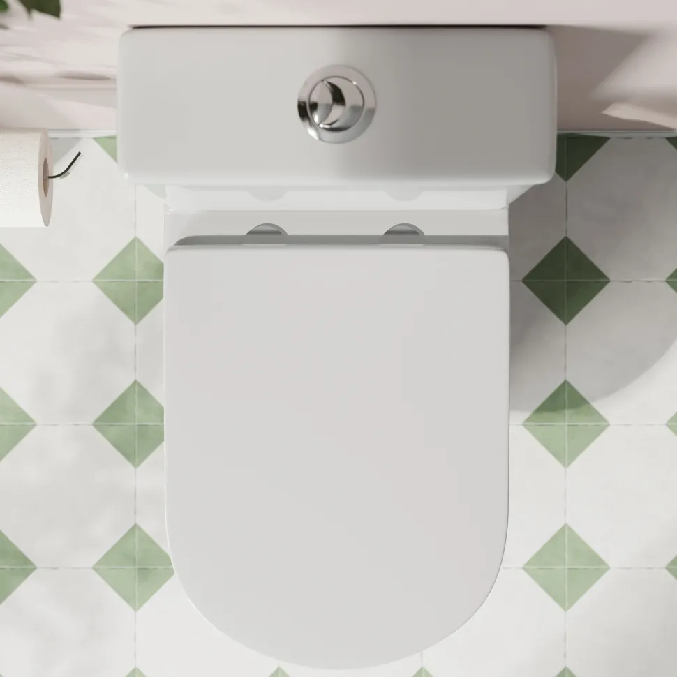 Harbour Soft Close Round Wrap Over Toilet Seat With Quick Release Hinges