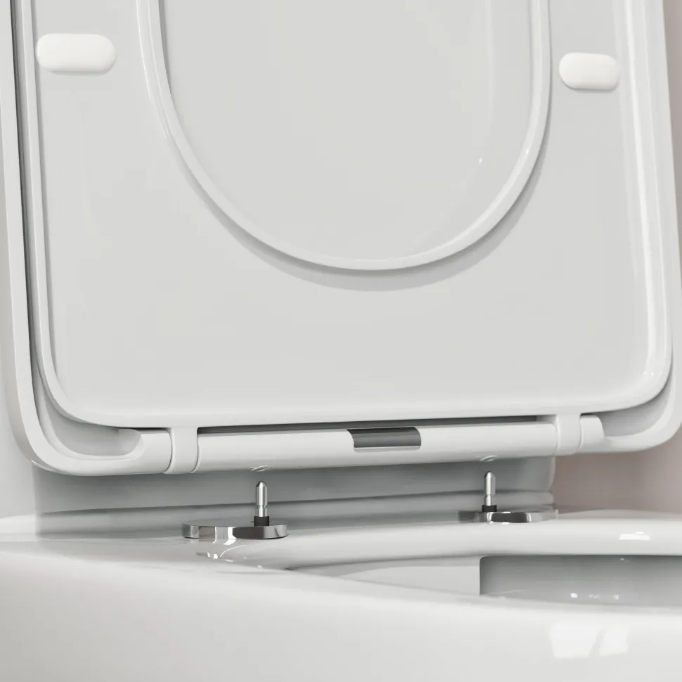 Harbour Soft Close Round Wrap Over Toilet Seat With Quick Release Hinges