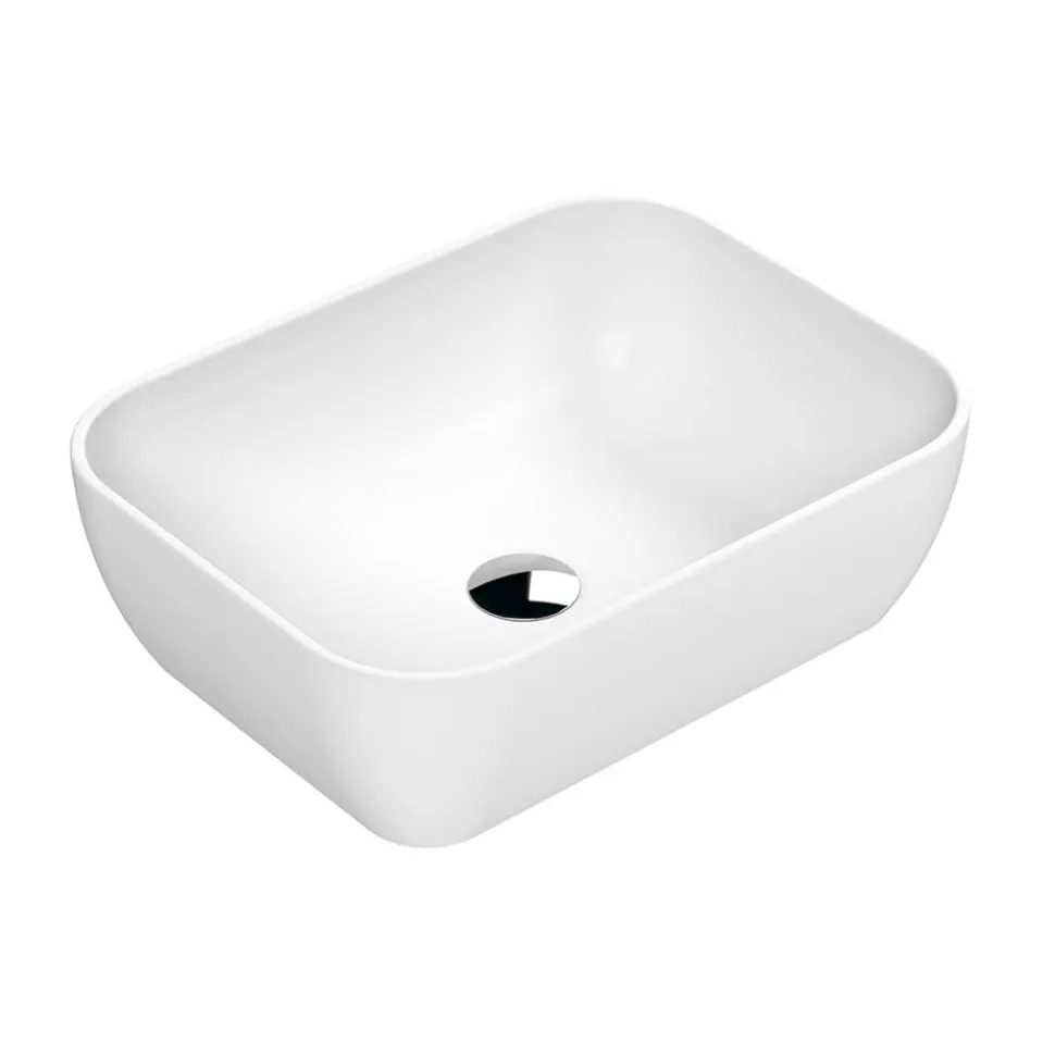 Harbour Soft Square Matt Finish Countertop Basin - 455 x 325mm