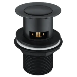 Harbour Status Basin Mixer Tap & Waste - Matt Black