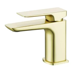 Harbour Status Basin Mixer Tap with Slotted Basin Waste - Brushed Brass