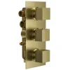 Harbour Status Brushed Brass 3 Outlet Thermostatic Concealed Shower Valve