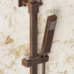 Harbour Status Cool Touch Square Thermostatic Rigid Riser Shower Kit
