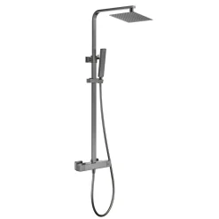 Harbour Status Cool Touch Square Thermostatic Rigid Riser Shower Kit