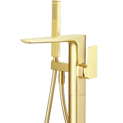 Harbour Status Floorstanding Bath Shower Mixer Tap - Brushed Brass