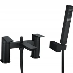Harbour Status Matt Black Bath Shower Mixer Tap