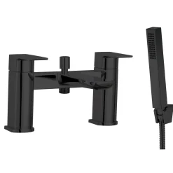 Harbour Status Matt Black Bath Shower Mixer Tap