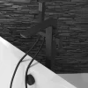 Harbour Status Matt Black Floorstanding Bath Shower Mixer Tap