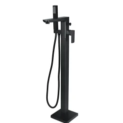 Harbour Status Matt Black Floorstanding Bath Shower Mixer Tap