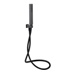 Harbour Status Matt Black Shower Package with 3 Outlet Valve, Fixed Head & Arm, Wall Shower Kit & Overflow Bath Filler