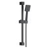 Harbour Status Matt Black Shower Riser Rail Kit With Elbow