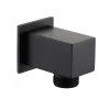 Harbour Status Matt Black Shower Outlet Elbow