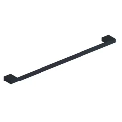 Harbour Status Matt Black Single Towel Rail