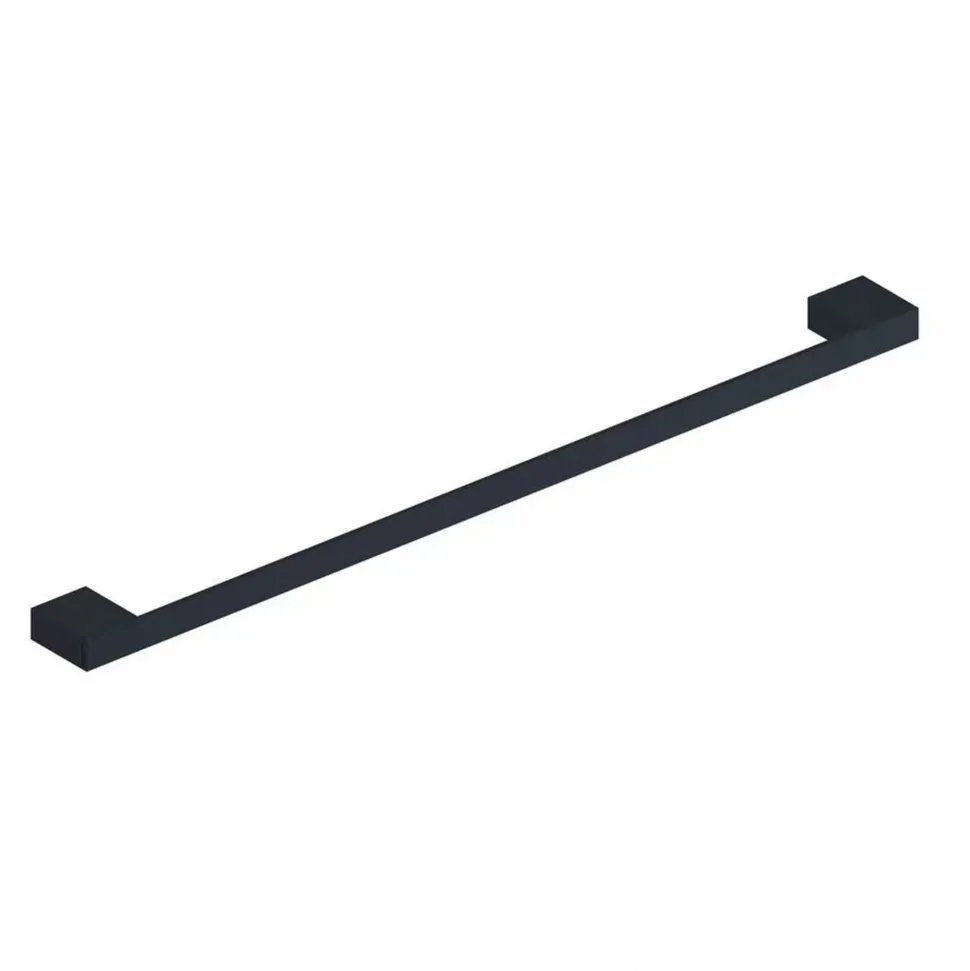 Harbour Status Matt Black Single Towel Rail