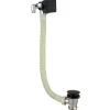 Harbour Status Matt Black Square Overflow Bath Filler