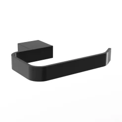 Harbour Status Matt Black Toilet Roll Holder
