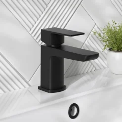 Harbour Status Mini Mono Basin Mixer Tap with Slotted Click Clack Basin Waste