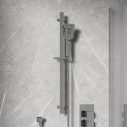 Harbour Status Slide Rail Shower Kit with Shower Handset & Hose - Chrome