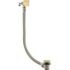Harbour Status Square Overflow Bath Filler - Brushed Brass