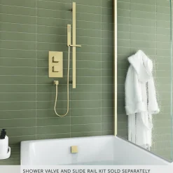 Harbour Status Square Overflow Bath Filler - Brushed Brass