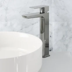 Harbour Status Tall Basin Mixer Tap - Chrome