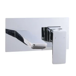 Harbour Status Wall Mounted Basin Mixer Tap - Chrome