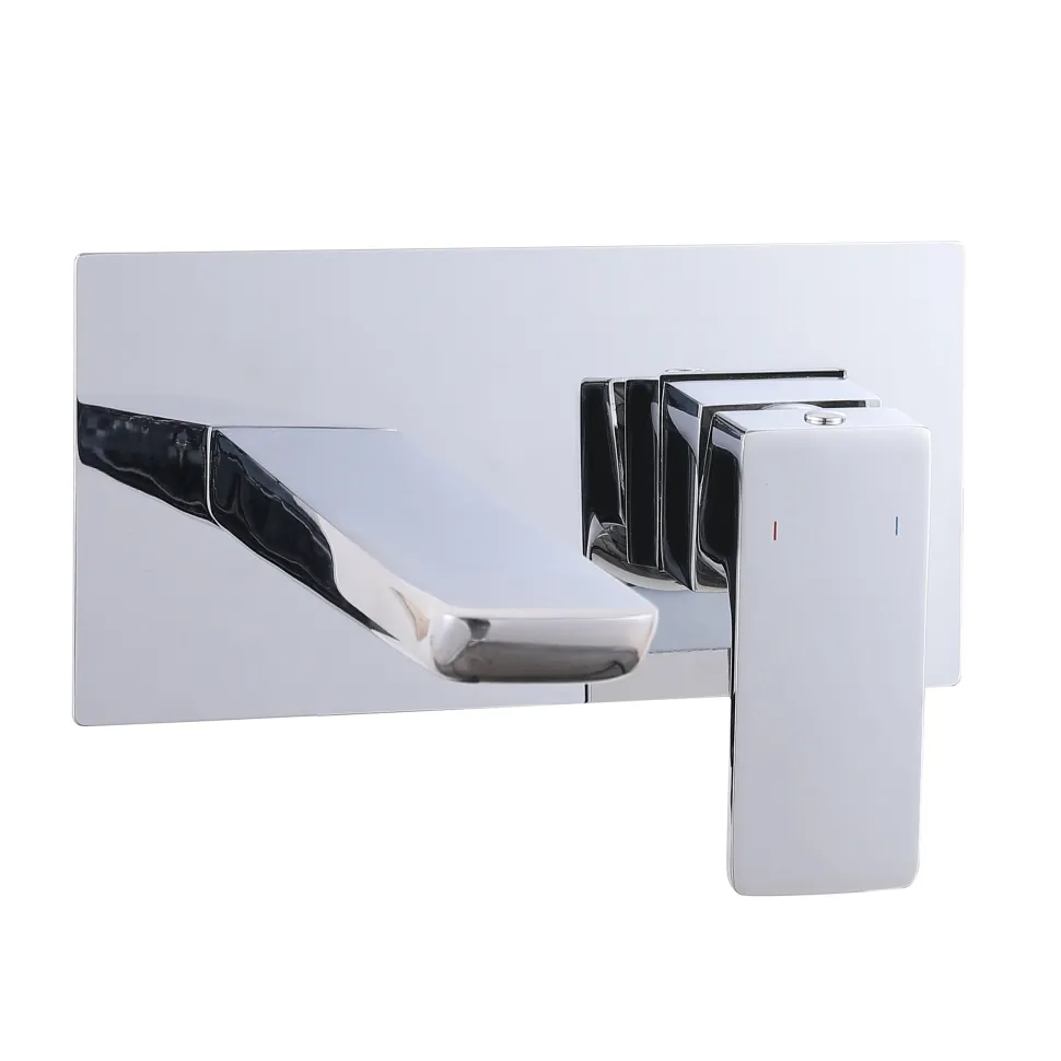 Harbour Status Wall Mounted Basin Mixer Tap - Chrome