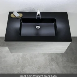 Harbour Substance 600mm 2 Drawer Wall Mounted Vanity Unit & Basin Options - Concrete Effect
