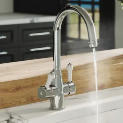 Harbour Traditional 3-in-1 Instant Boiling Water Tap with WRAS-Approved Digital Boiler & Filter - Chrome