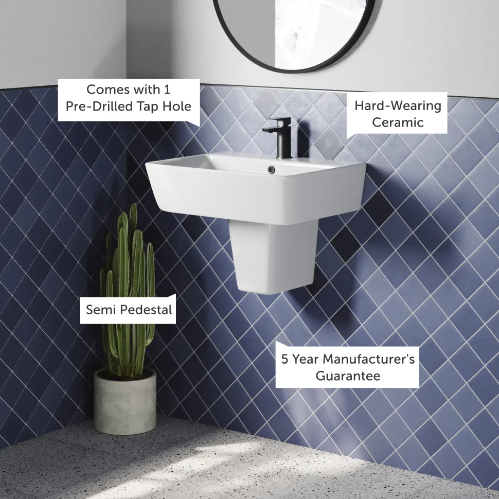 Harbour Unity 500mm Basin & Semi Pedestal