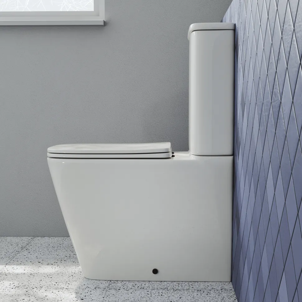 Harbour Unity Rimless BTW Close Coupled Toilet & Soft Close Seat
