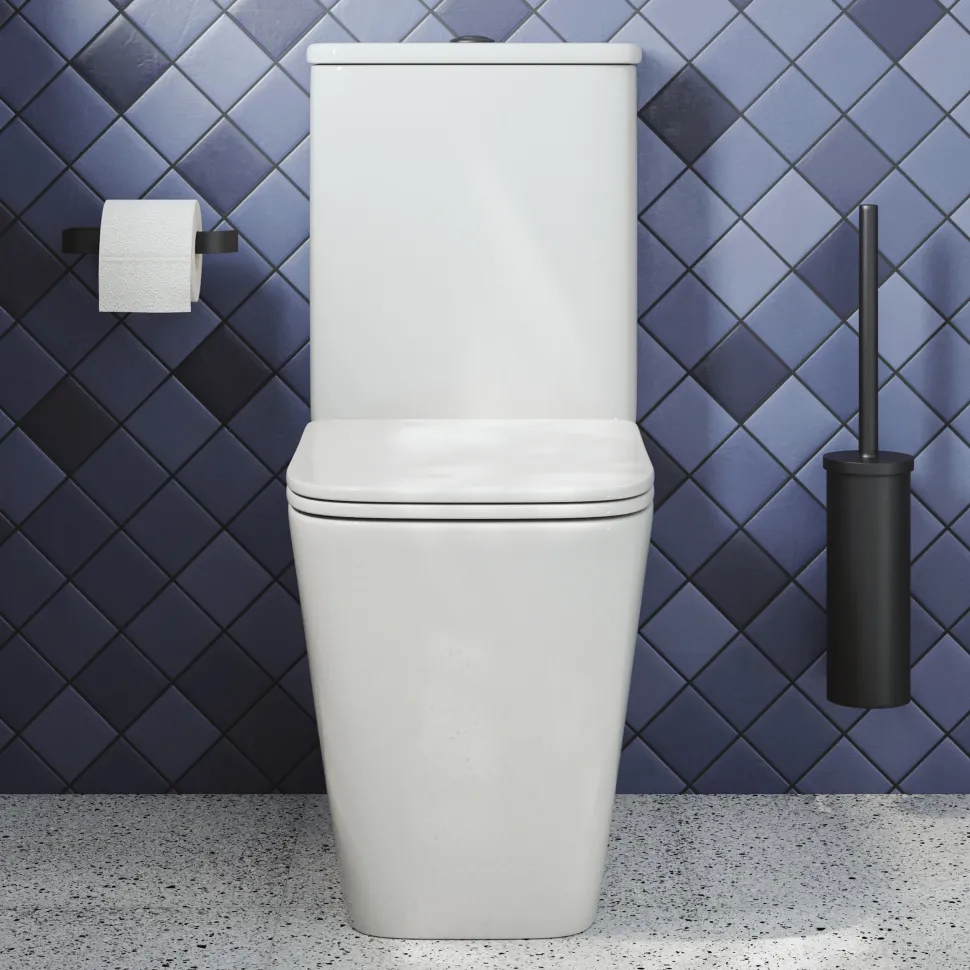 Harbour Unity Rimless BTW Close Coupled Toilet & Soft Close Seat