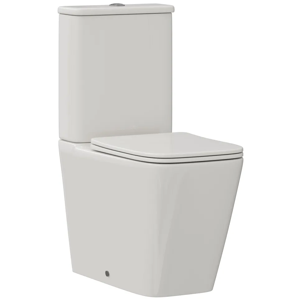 Harbour Unity Rimless BTW Close Coupled Toilet & Soft Close Seat