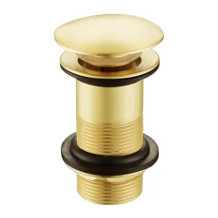 Harbour Unslotted Basin Waste - Brushed Brass