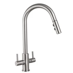 Harbour Vibe PRO Pull Out Kitchen Spray Tap - Brushed Nickel