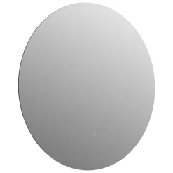 Harbour Vision LED Illuminated Round Bathroom Mirror with Demister Pad - 800mm