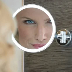 hib. Eclipse Round LED Illuminated Magnifying Mirror - 200 x 200mm