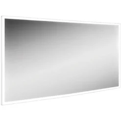 hib. Globe LED Illuminated Steam Free Rectangular Mirror