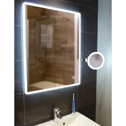 hib. Vega LED Illuminated Rectangular Mirror with Demister Pad & Colour Change LEDs