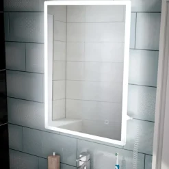 hib. Vega LED Illuminated Rectangular Mirror with Demister Pad & Colour Change LEDs