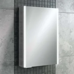 hib. Xenon 50 LED Illuminated Mirror Cabinet With Mirrored Sides