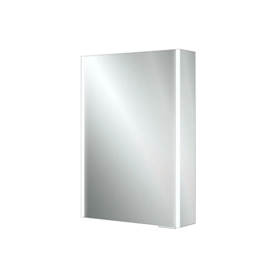 hib. Xenon 50 LED Illuminated Mirror Cabinet With Mirrored Sides