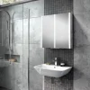 hib. Xenon 60 LED Illuminated Mirror Cabinet With Mirrored Sides