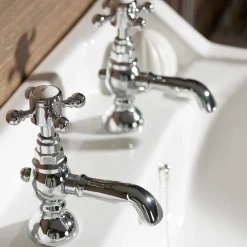 High Life Balmoral Pair Of Basin Pillar Taps