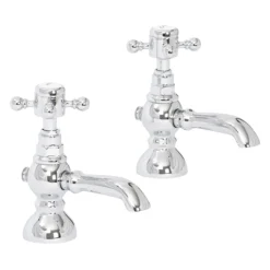 High Life Balmoral Pair Of Basin Pillar Taps